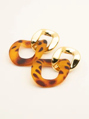 Trendy Asymetric Disc Earrings