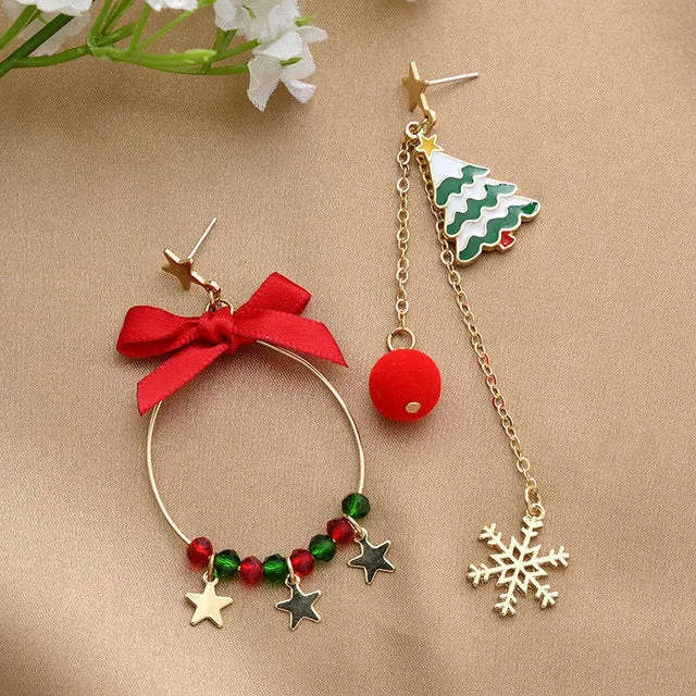 Trendy Christmas Holiday Drop Earrings