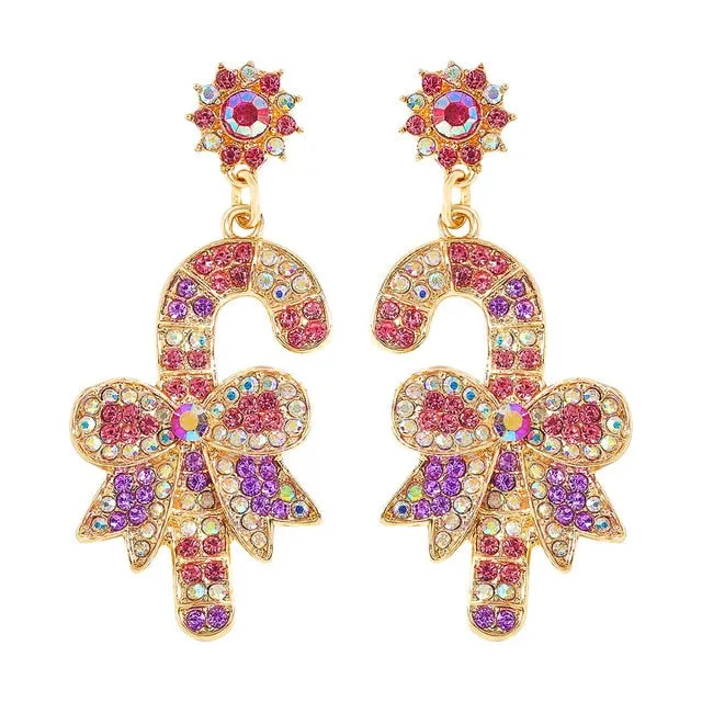 Trendy Christmas Holiday Drop Earrings