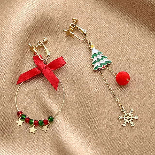 Trendy Christmas Holiday Drop Earrings