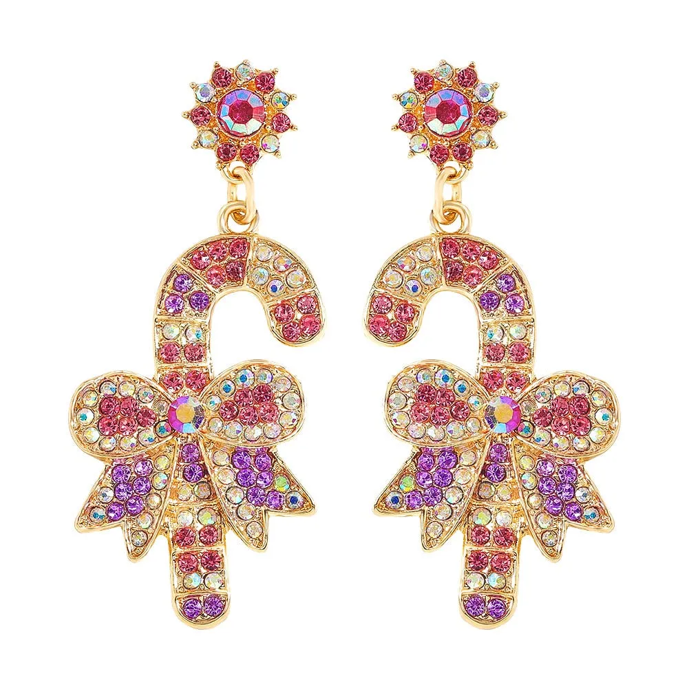 Trendy Christmas Holiday Drop Earrings