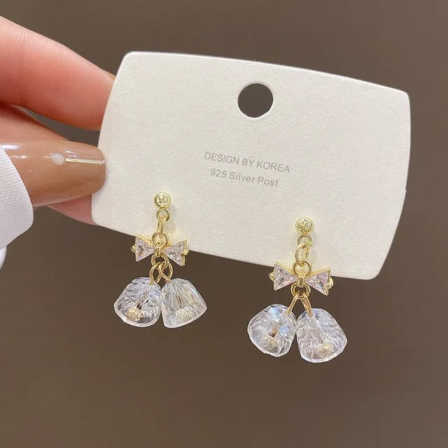 Trendy Christmas Holiday Drop Earrings