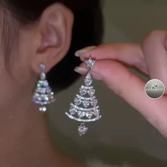 Trendy Christmas Holiday Drop Earrings