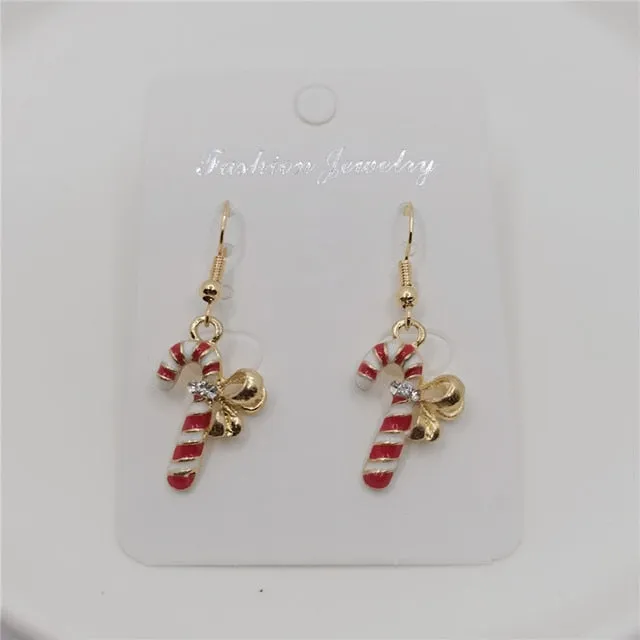 Trendy Christmas Holiday Drop Earrings