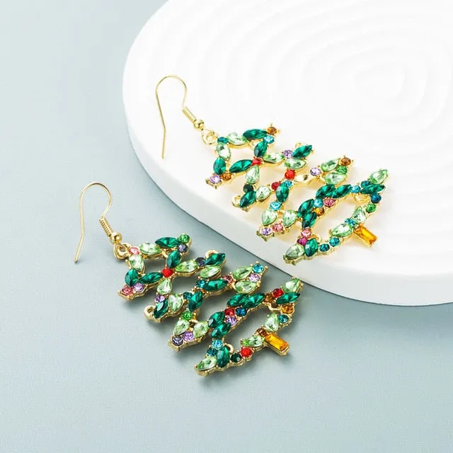 Trendy Christmas Holiday Drop Earrings