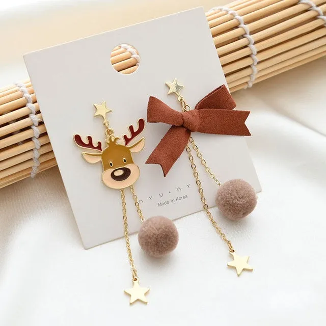 Trendy Christmas Holiday Drop Earrings