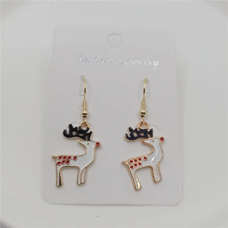 Trendy Christmas Holiday Drop Earrings