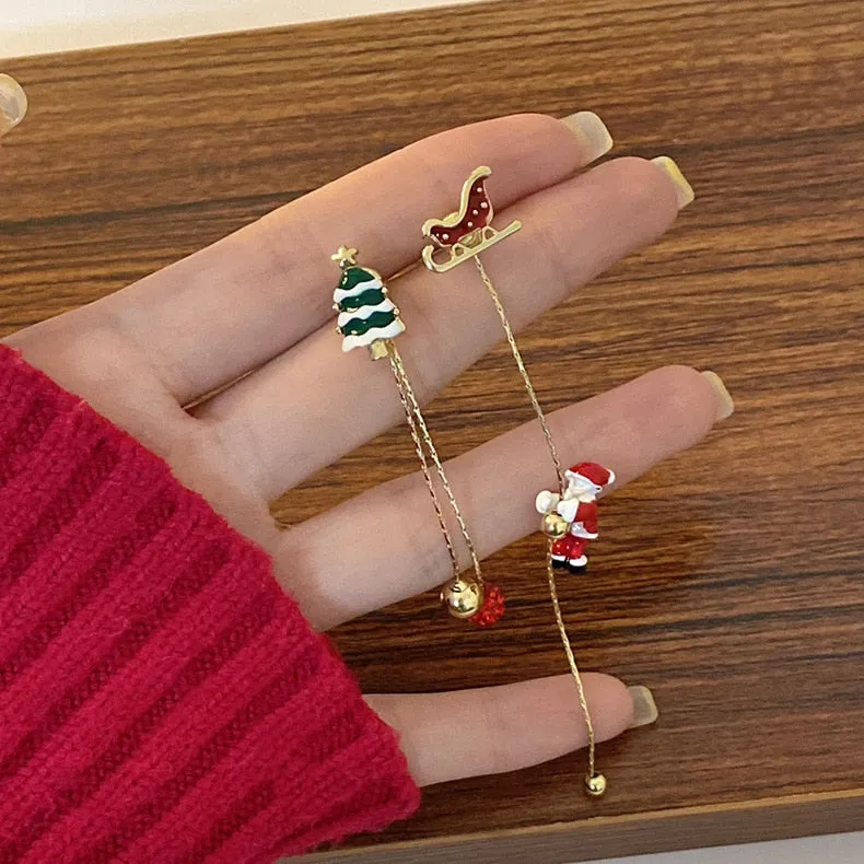 Trendy Christmas Holiday Drop Earrings