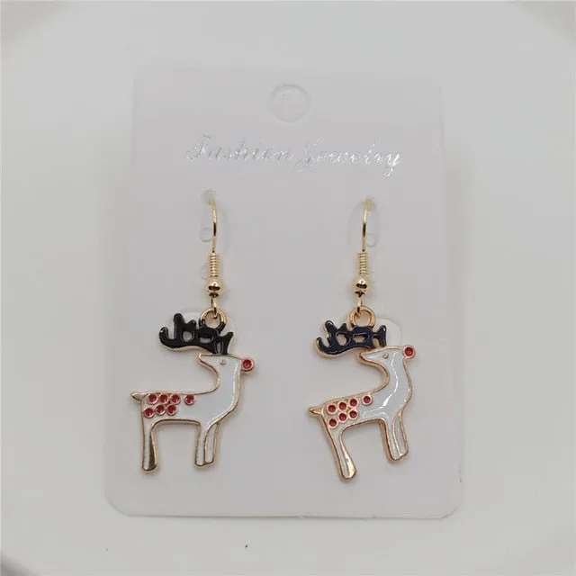Trendy Christmas Holiday Drop Earrings