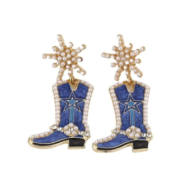 Trendy Christmas Holiday Drop Earrings