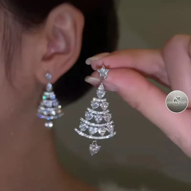 Trendy Christmas Holiday Drop Earrings