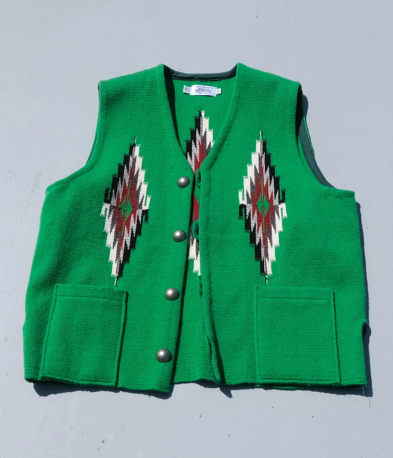 TRUJILLO'S for Lakewood Clothing CHIMAYO VEST (Green)