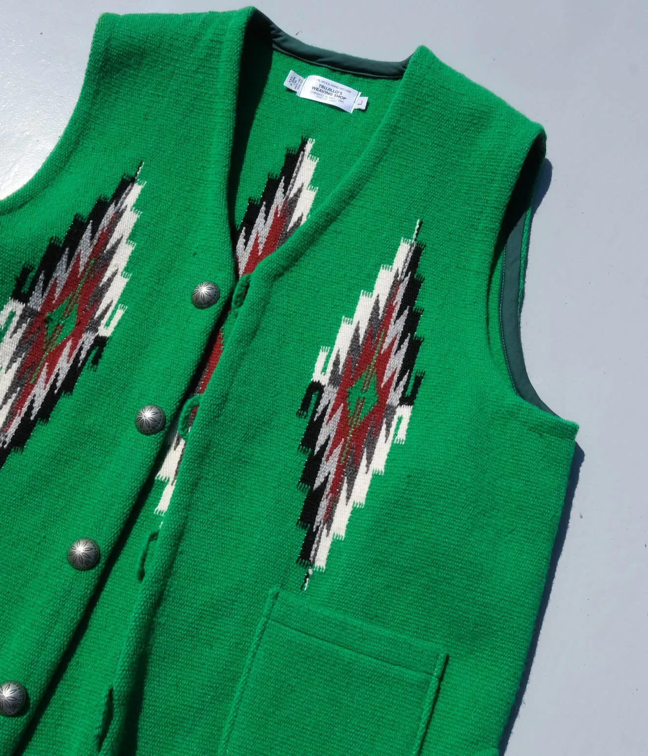 TRUJILLO'S for Lakewood Clothing CHIMAYO VEST (Green)