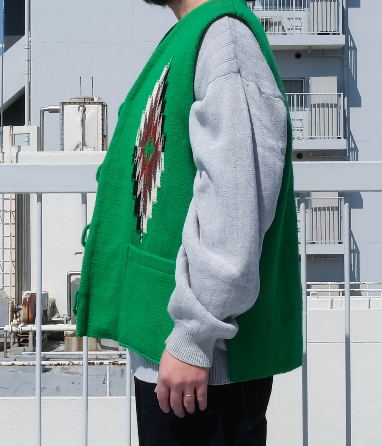 TRUJILLO'S for Lakewood Clothing CHIMAYO VEST (Green)
