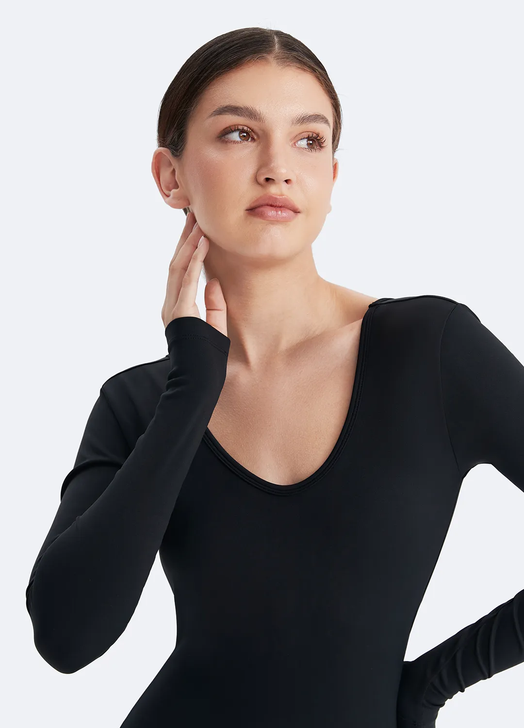U-back Long Sleeve Bodysuit