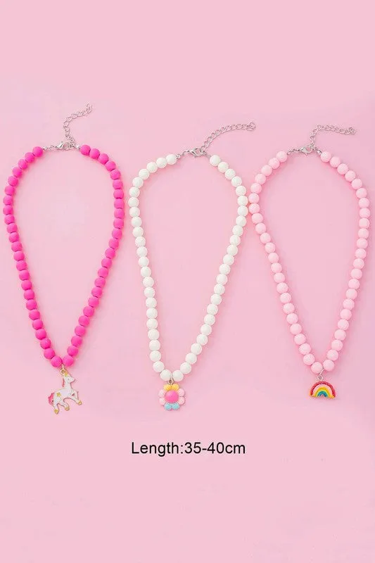Unicorn Necklaces 3pcs