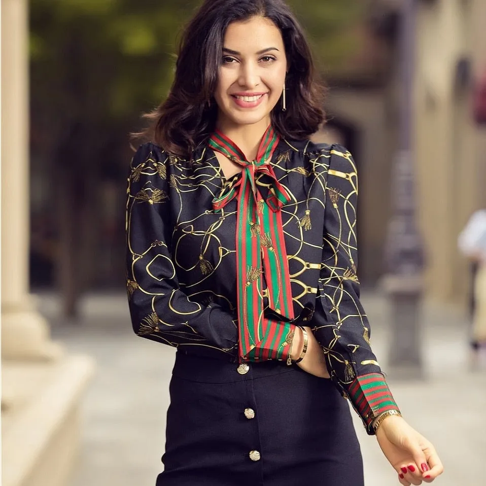 VenusFox Casual Long Sleeve Elegant Blouse