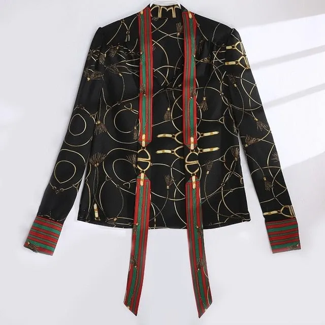 VenusFox Casual Long Sleeve Elegant Blouse