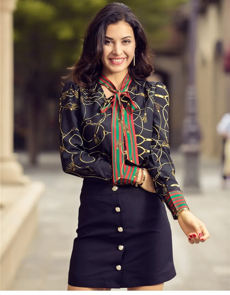 VenusFox Casual Long Sleeve Elegant Blouse