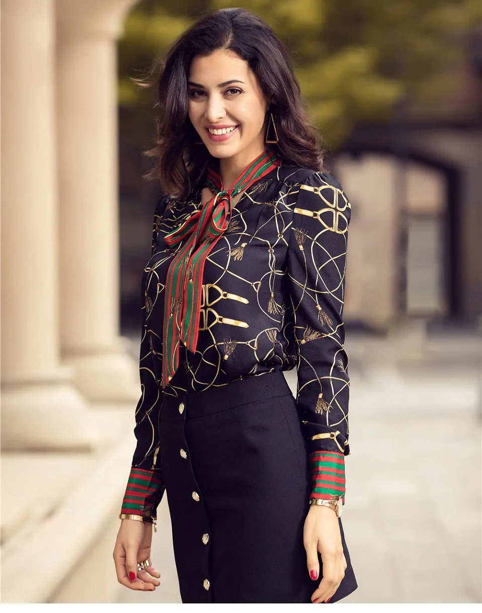 VenusFox Casual Long Sleeve Elegant Blouse