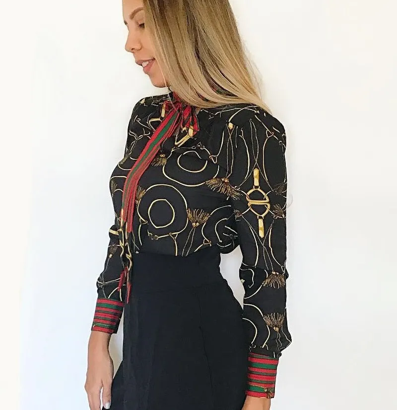 VenusFox Casual Long Sleeve Elegant Blouse