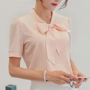 VenusFox Short Sleeve Korean style elegant Blouse