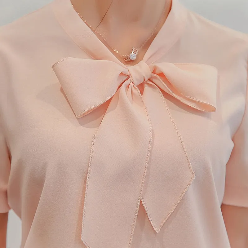 VenusFox Short Sleeve Korean style elegant Blouse