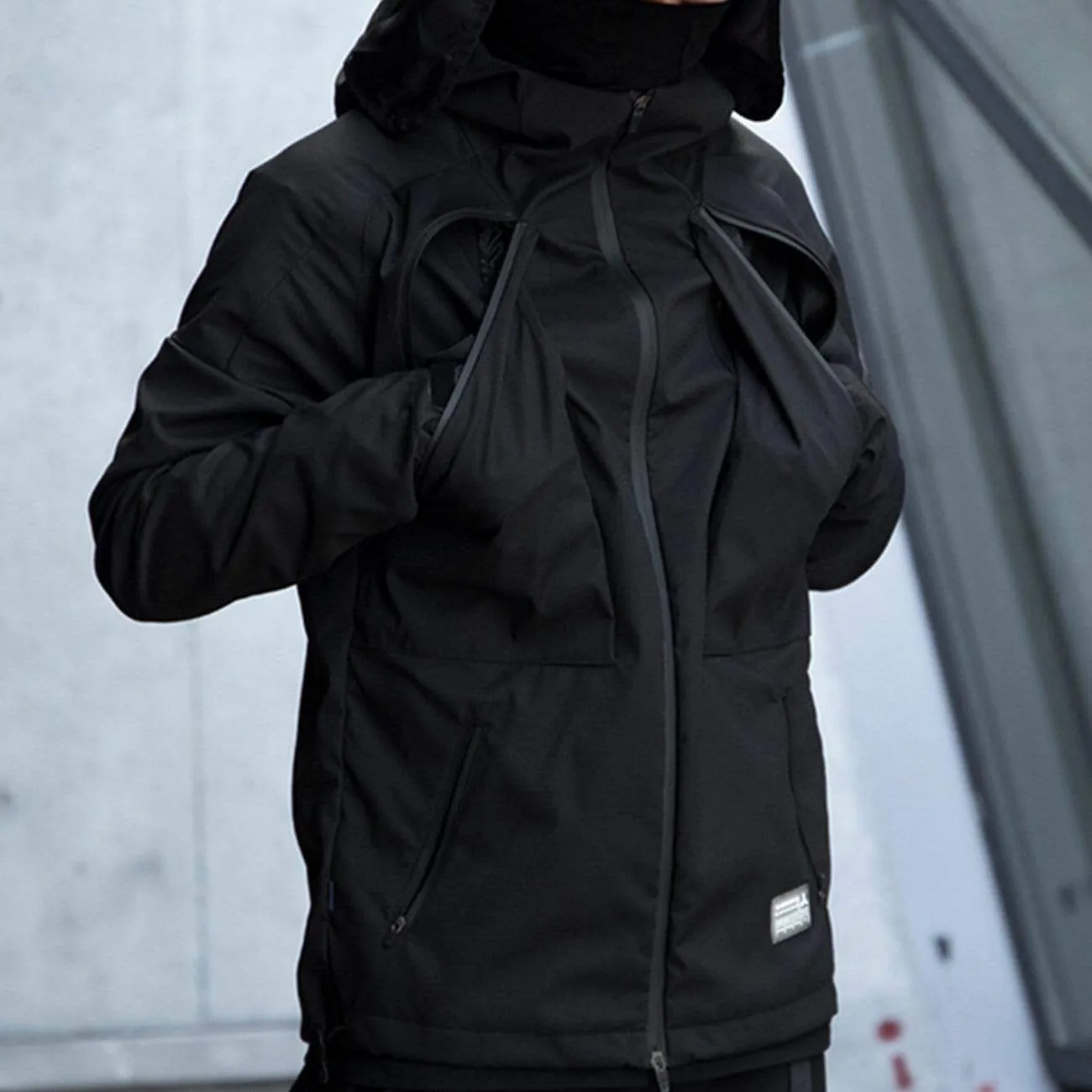 WLS Cyberpunk Waterproof Hooded Jacket
