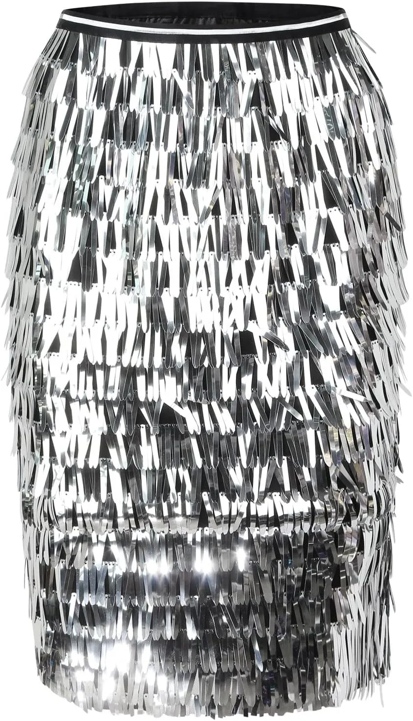 Womens Skirt Women Fashion Casual Sexy Sequins Loose Skirt Party High Waist A Line Skirt Women Maxi Skirt