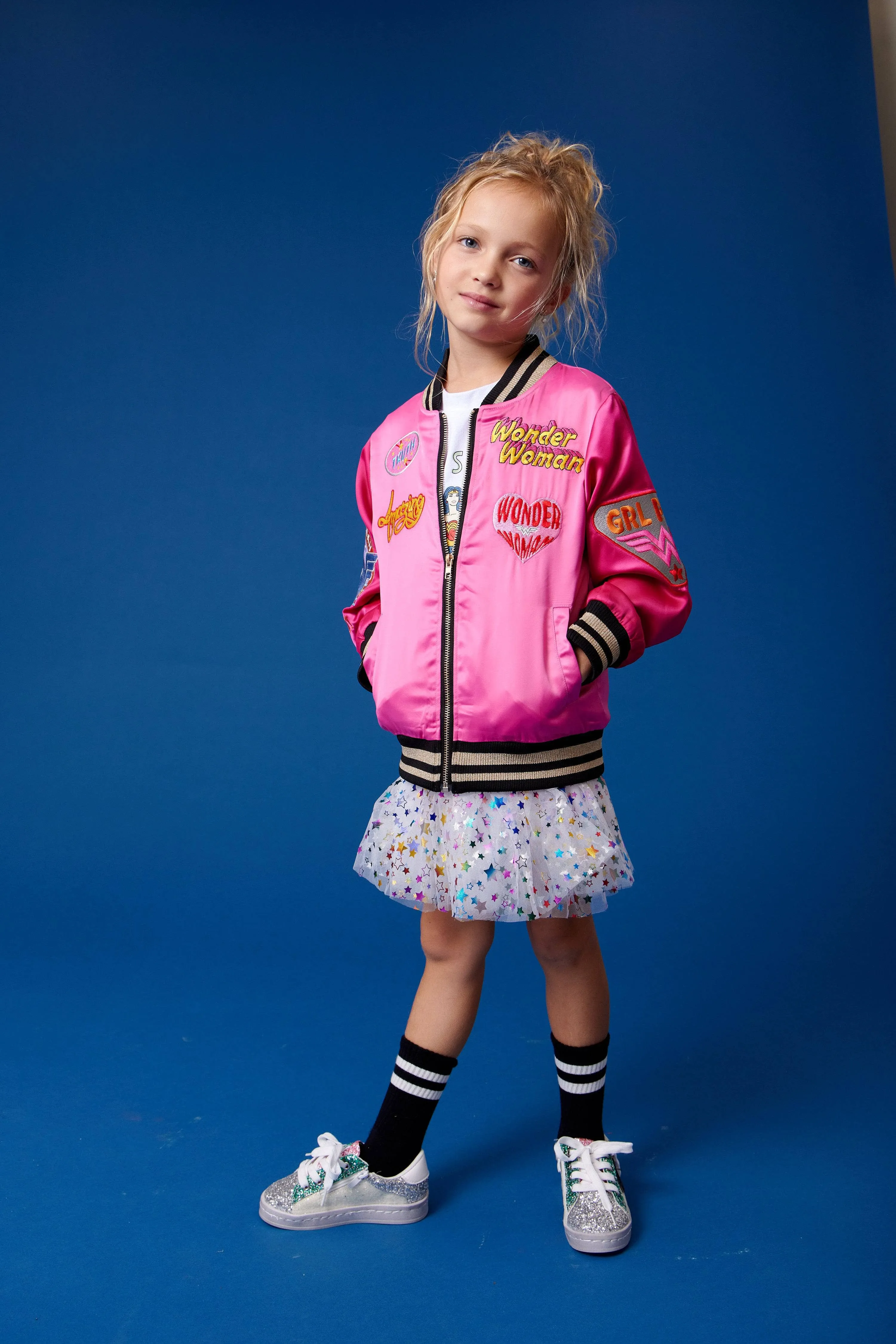 Wonder Woman™ Satin Bomber